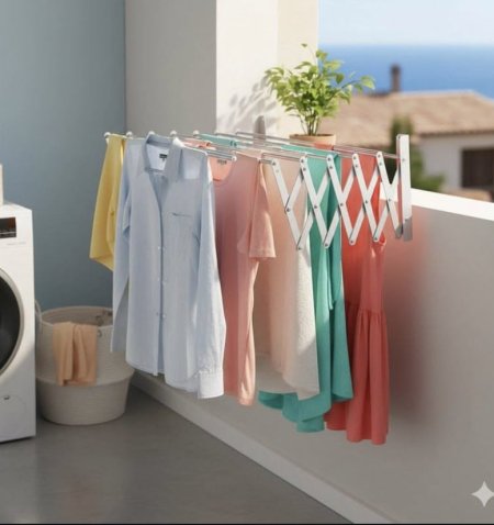 منشر غسيل المنيوم قابل للطي