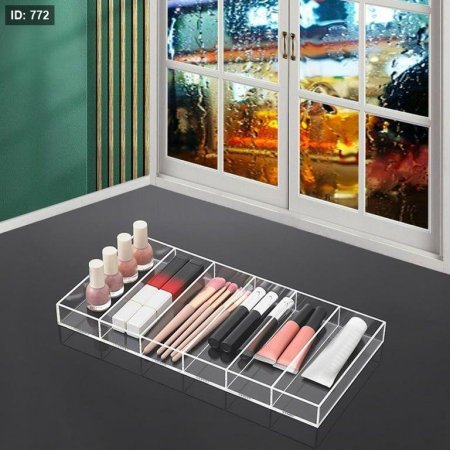 منظم اكرليك للمكياج والنظارات